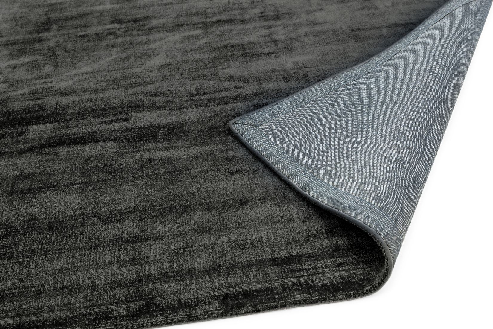 Blade Luxurious Dense Viscose Rug - Charcoal