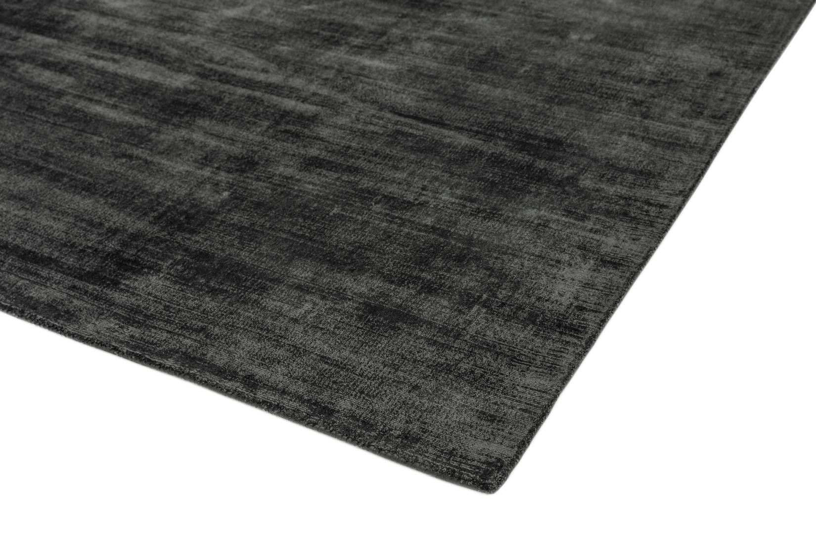 Blade Luxurious Dense Viscose Rug - Charcoal