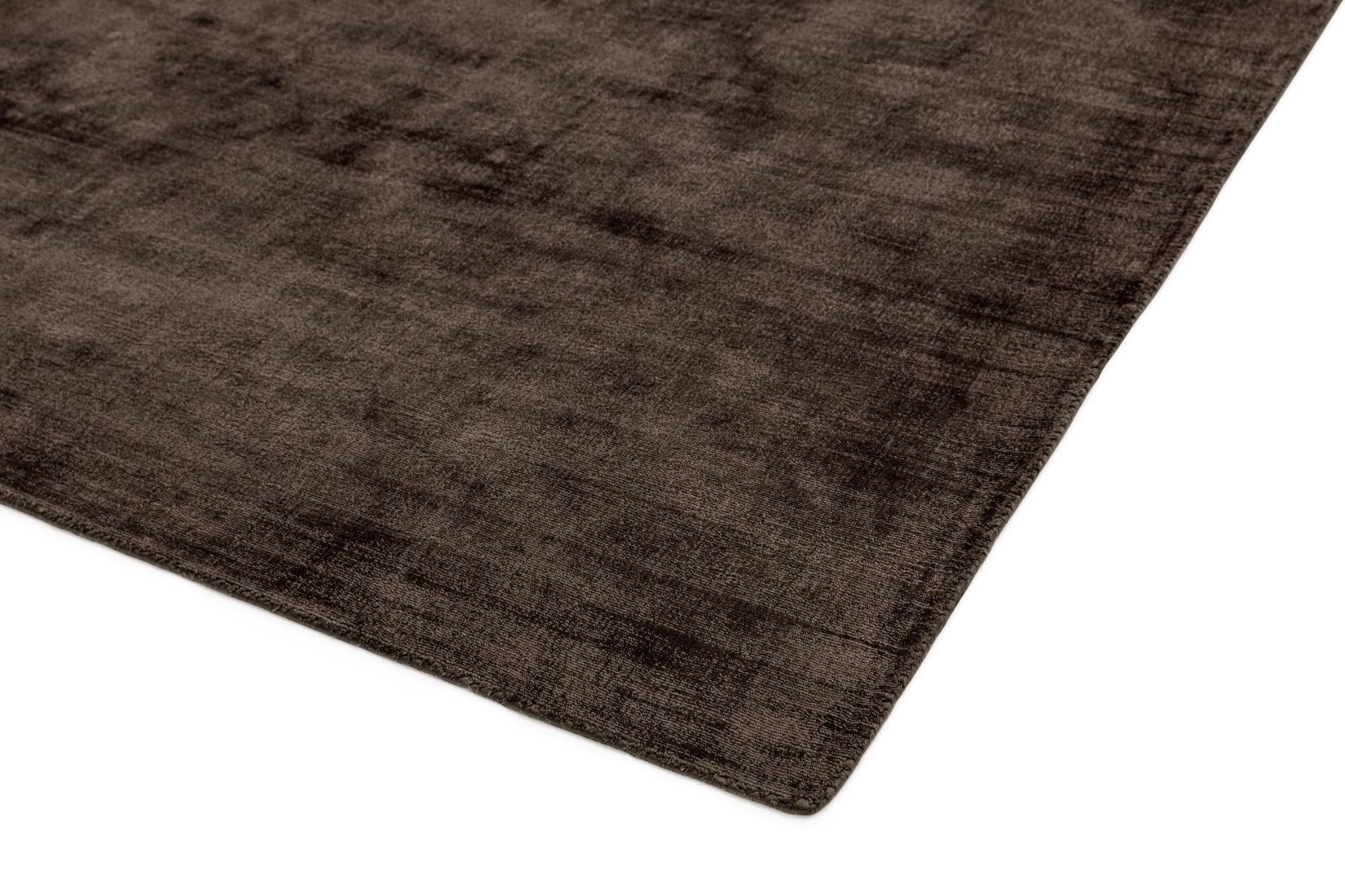 Blade Luxurious Dense Viscose Rug - Chocolate