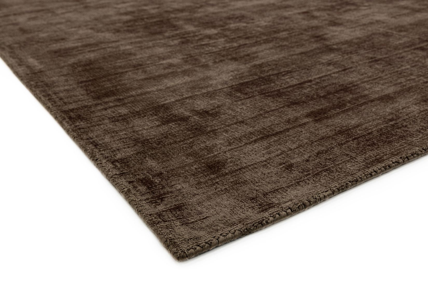 Blade Luxurious Dense Viscose Rug - Chocolate