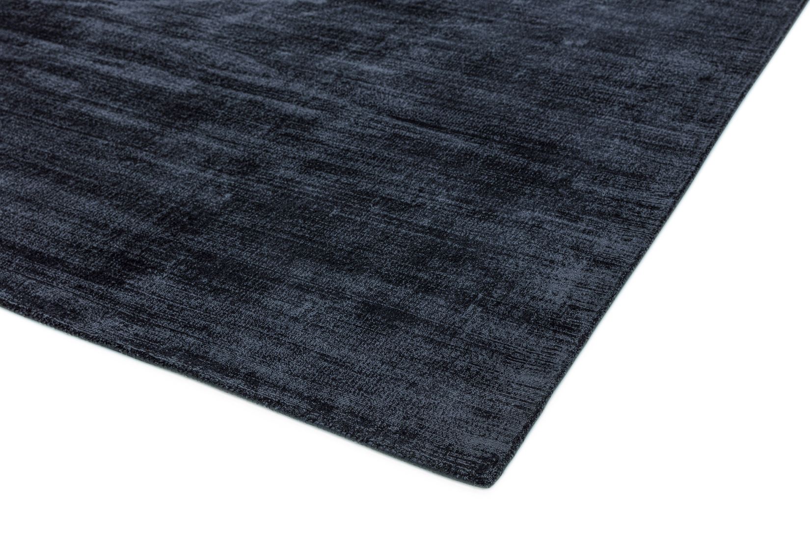 Blade Luxurious Dense Viscose Rug - Navy Blade Luxurious Dense Viscose Rug - Navy