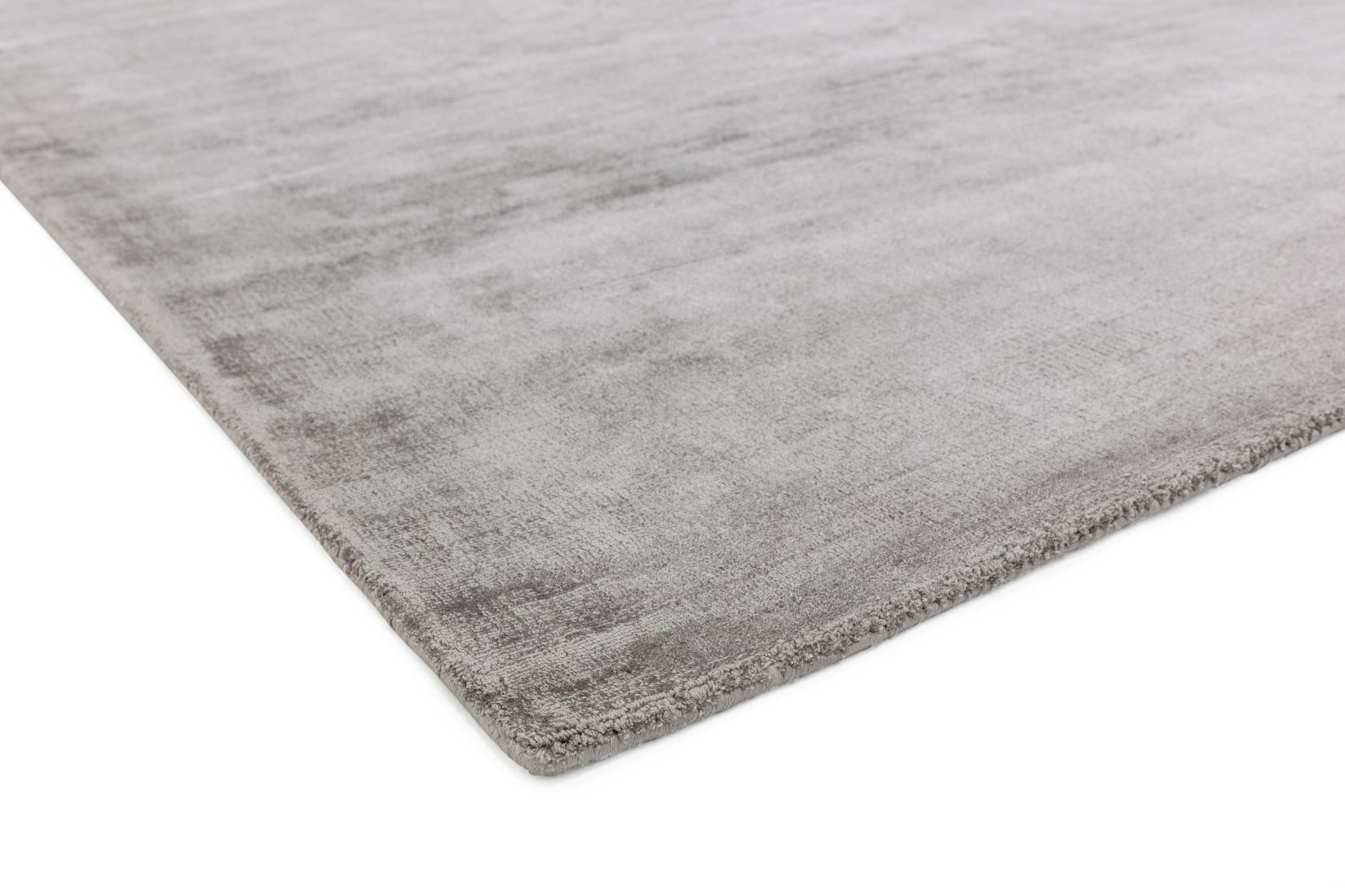 Blade Luxurious Dense Viscose Rug - Silver