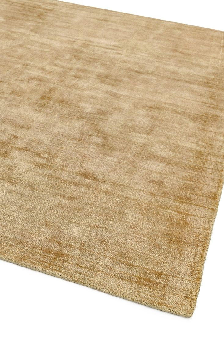 Blade Luxurious Dense Viscose Rug - Soft Gold