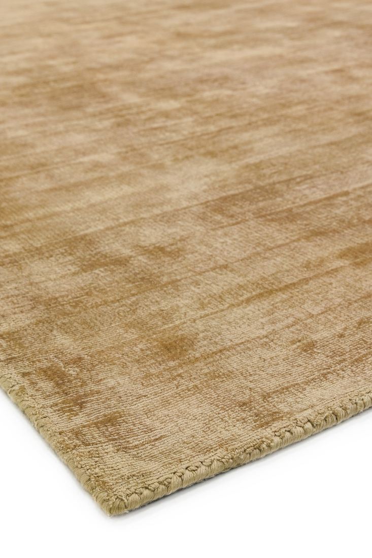 Blade Luxurious Dense Viscose Rug - Soft Gold