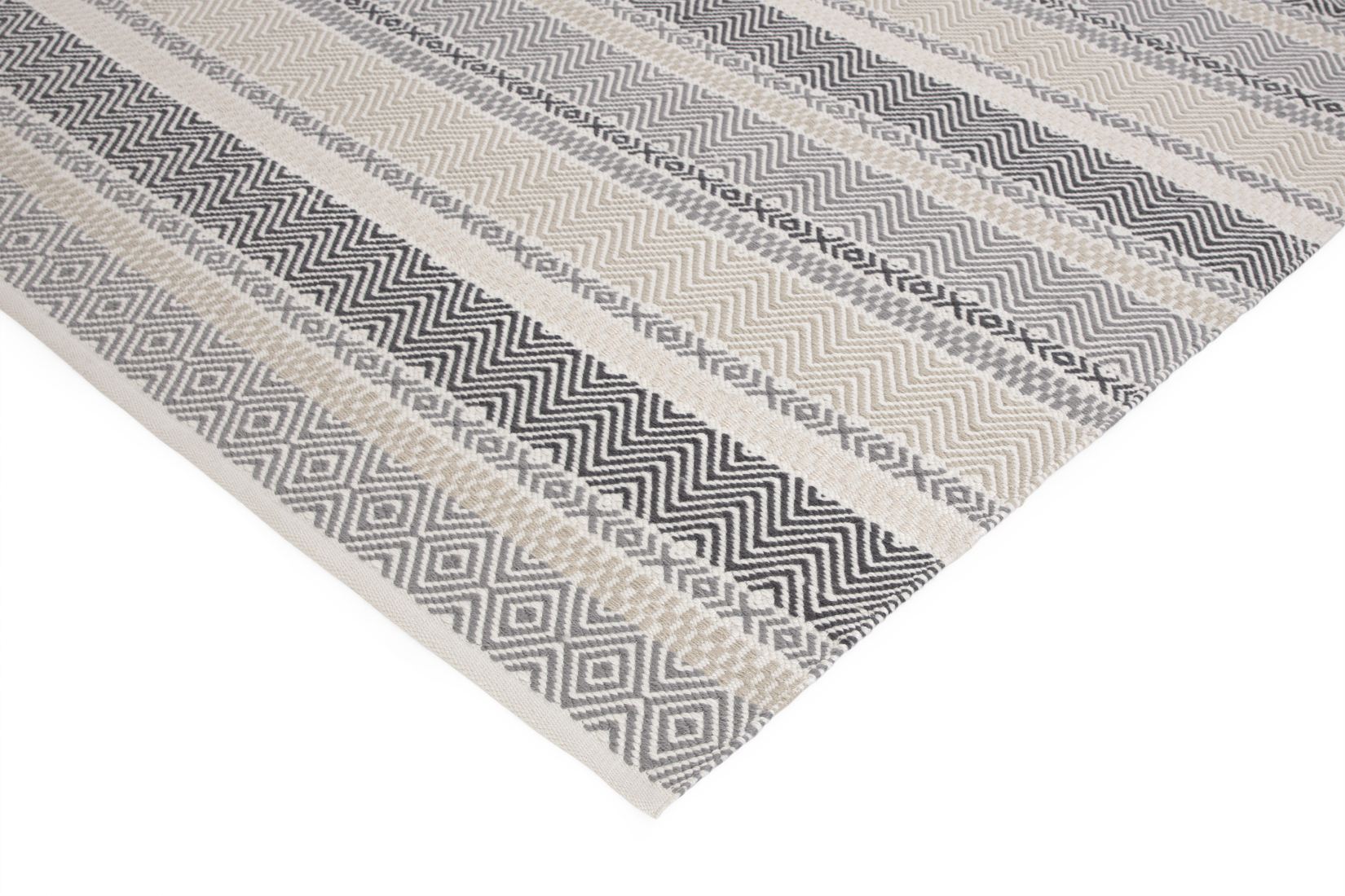 Boardwalk Striped Rug - Grey Multi 