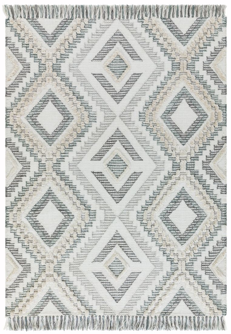 Carlton Geometric Rug - Grey