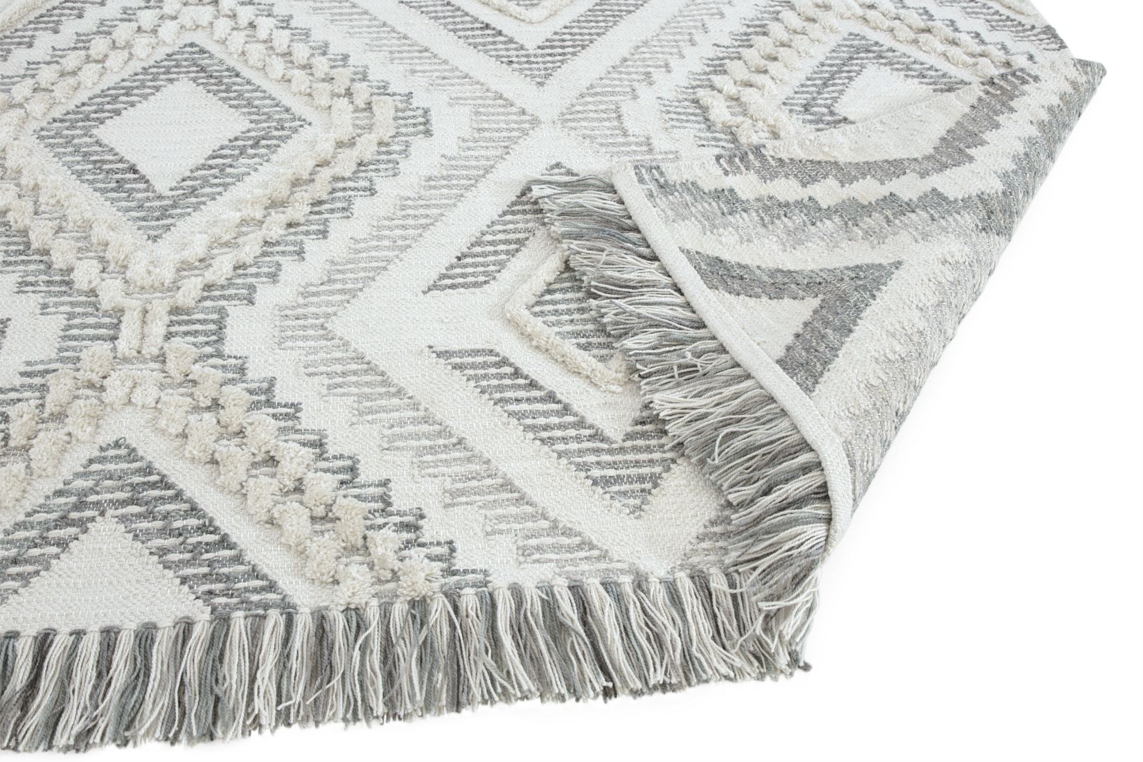 Carlton Geometric Rug - Grey