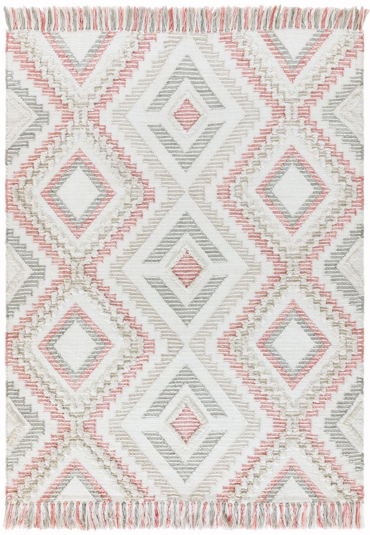 Carlton Geometric Rug - Pink