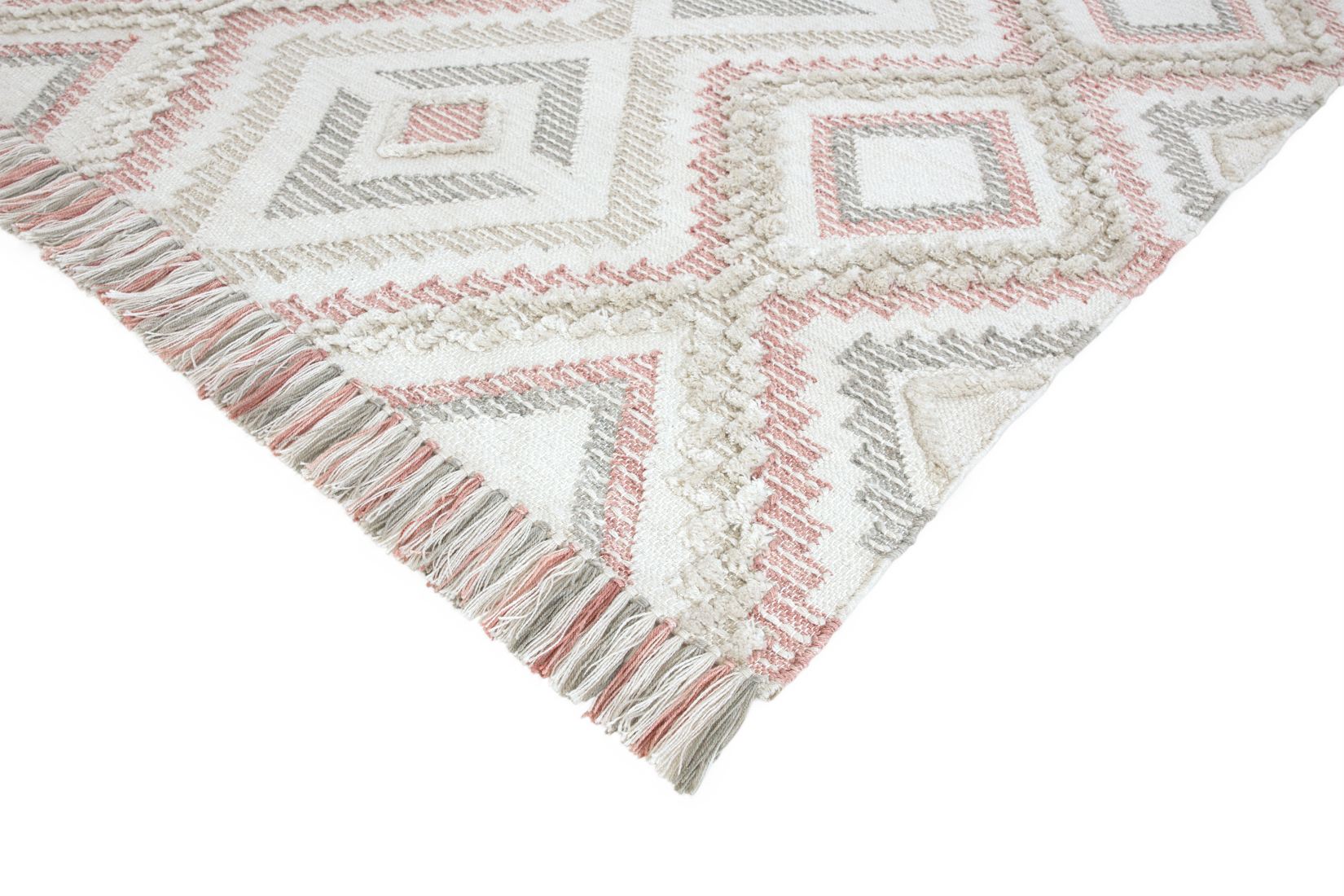 Carlton Geometric Rug - Pink