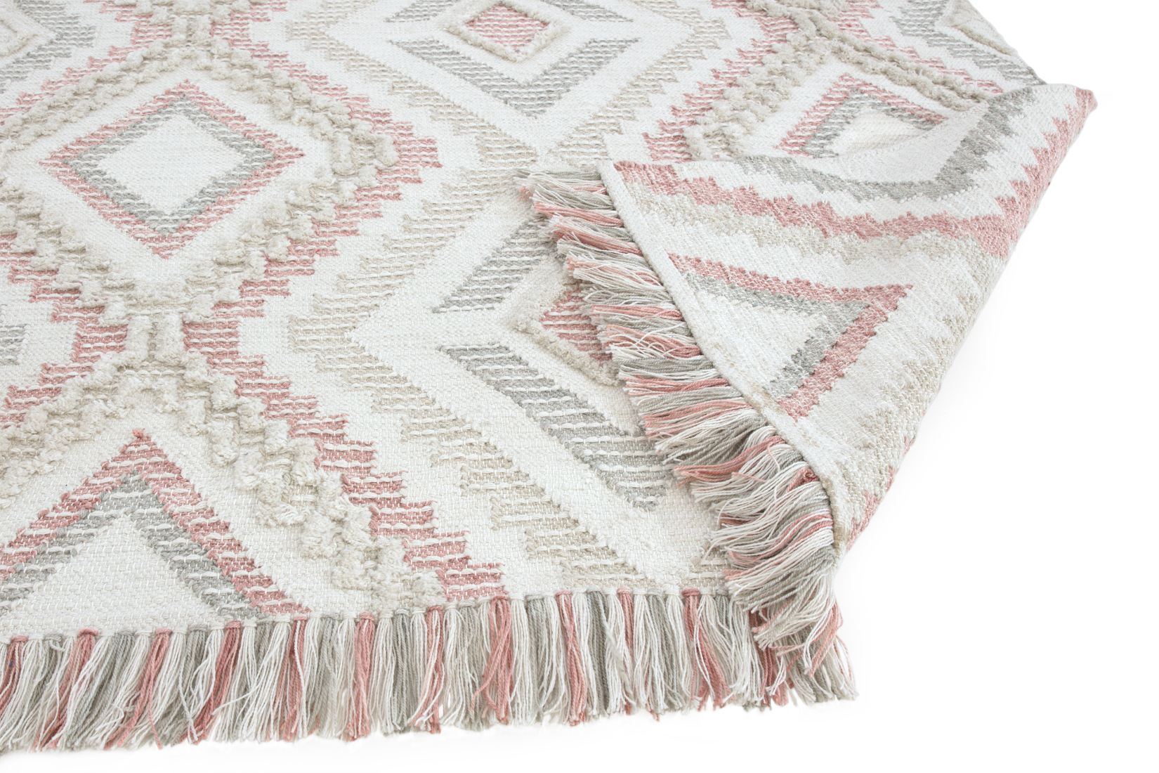 Carlton Geometric Rug - Pink