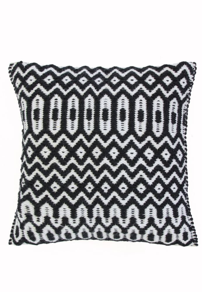 Halsey Geometric Flatweave Rug - Black Halsey Geometric Flatweave Rug - Black
