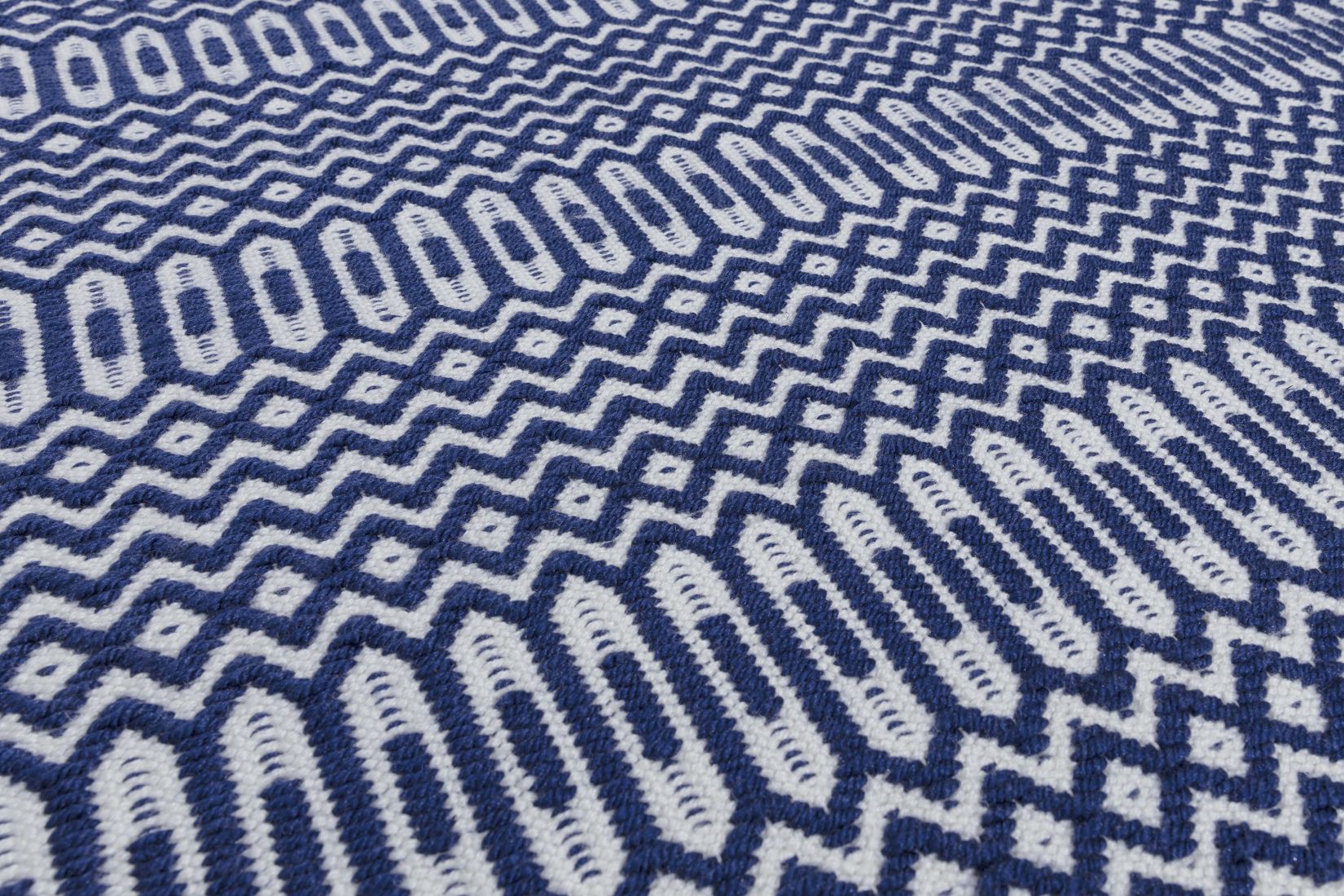 Halsey Geometric Flatweave Runner - Blue Halsey Geometric Flatweave Runner - Blue