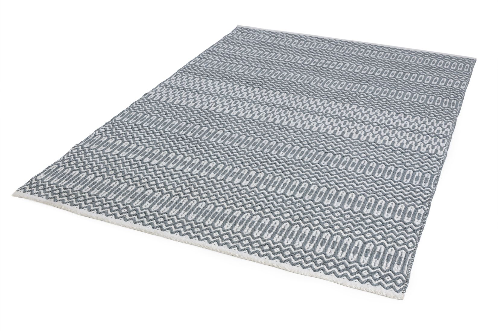 Halsey Geometric Flatweave Rug - Duck Egg Halsey Geometric Flatweave Rug - Duck Egg