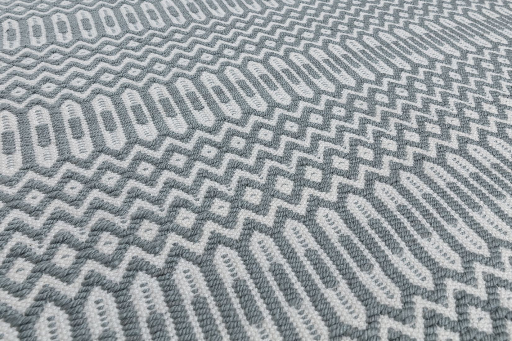 Halsey Geometric Flatweave Rug - Duck Egg Halsey Geometric Flatweave Rug - Duck Egg