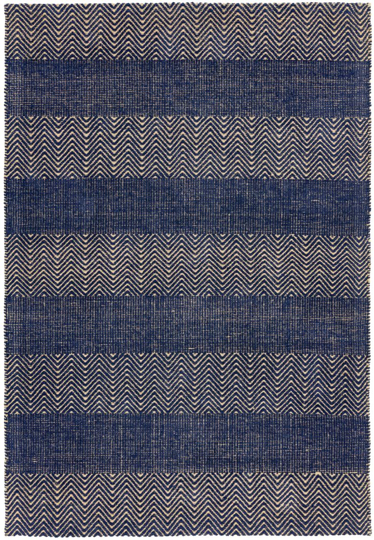 Ives Jute Flatweave Rug - Navy Blue Ives Jute Flatweave Rug - Navy Blue