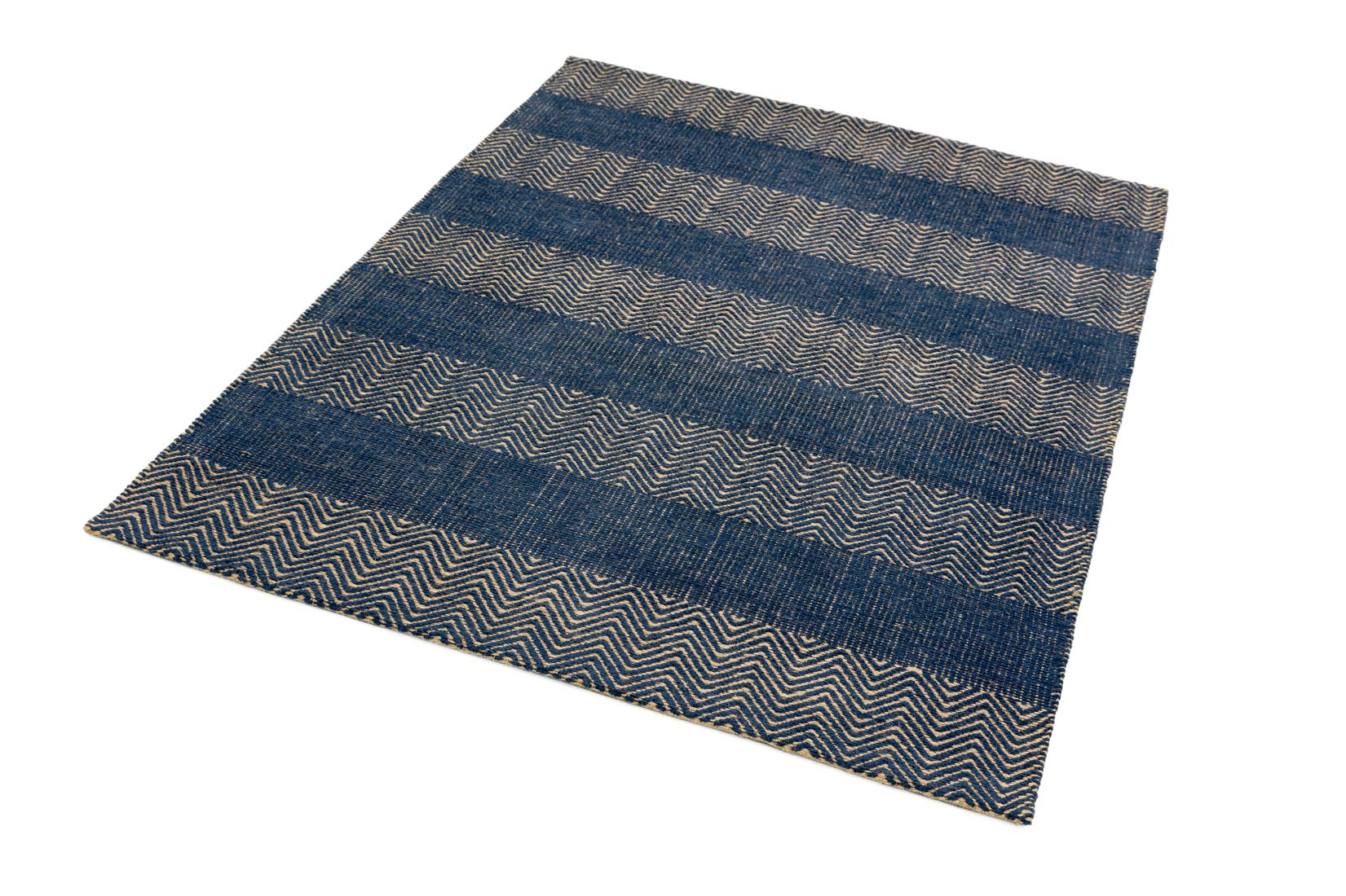 Ives Jute Flatweave Rug - Navy Blue