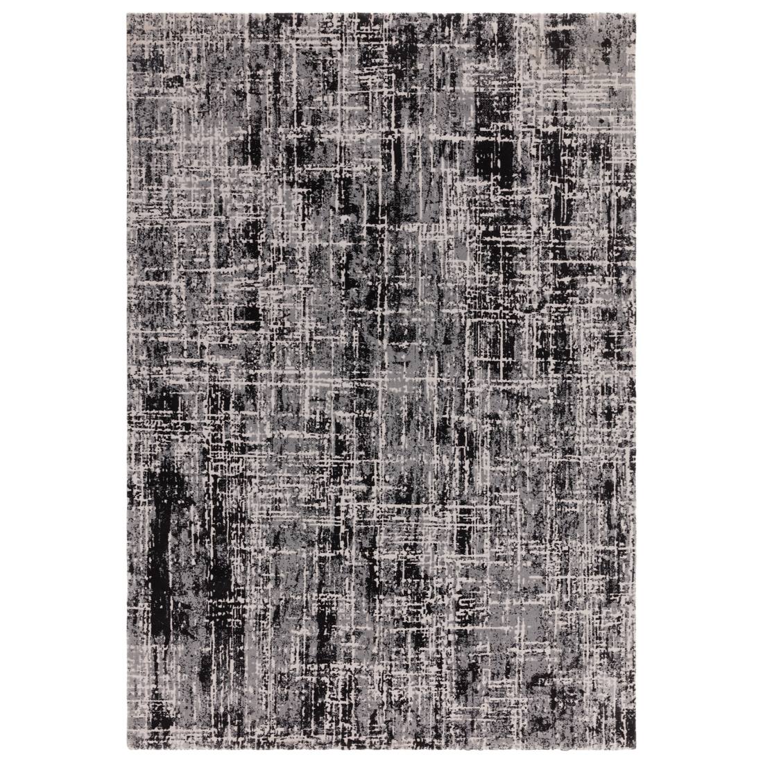 Kuza Abstract Rug - Black