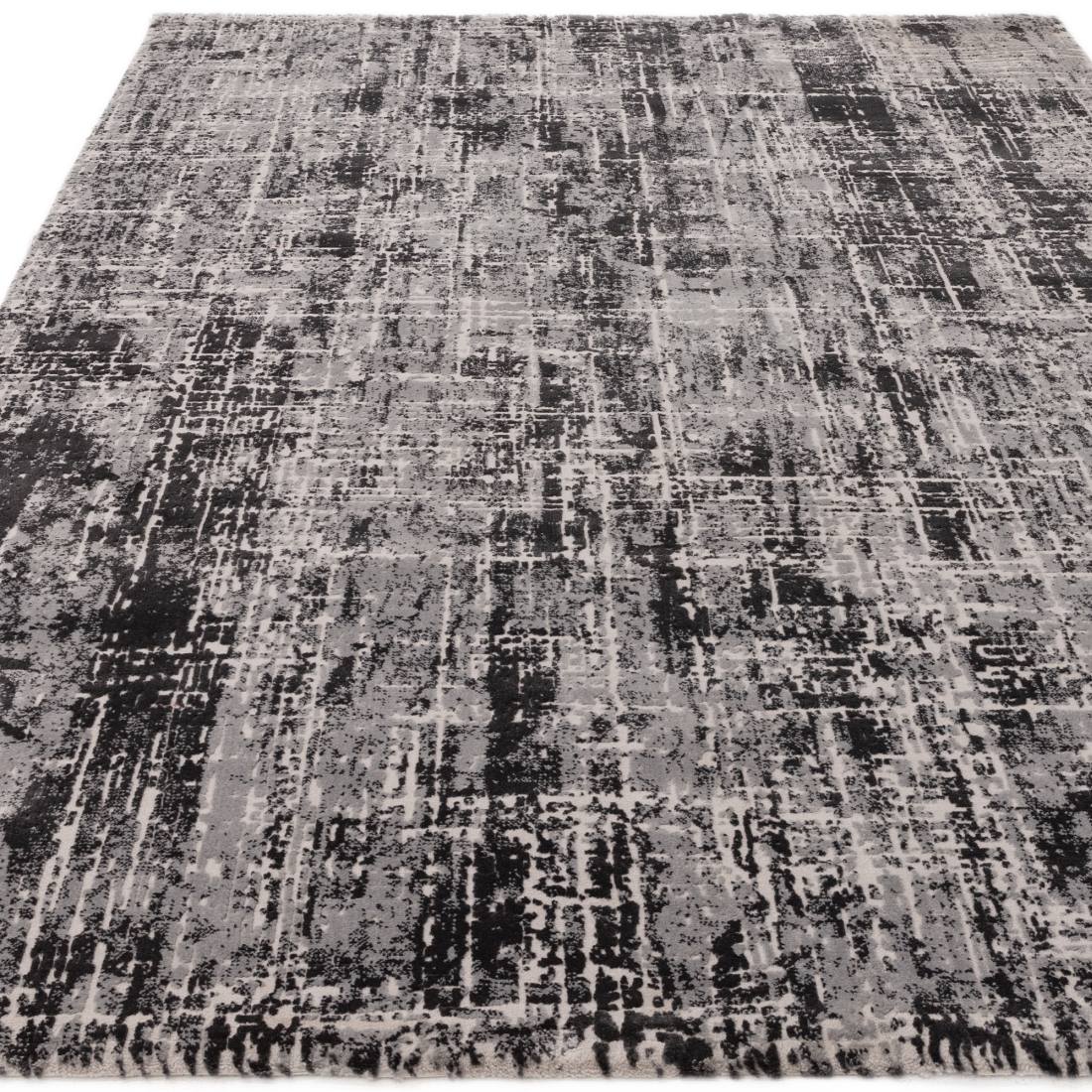 Kuza Abstract Rug - Black Kuza Abstract Rug - Black