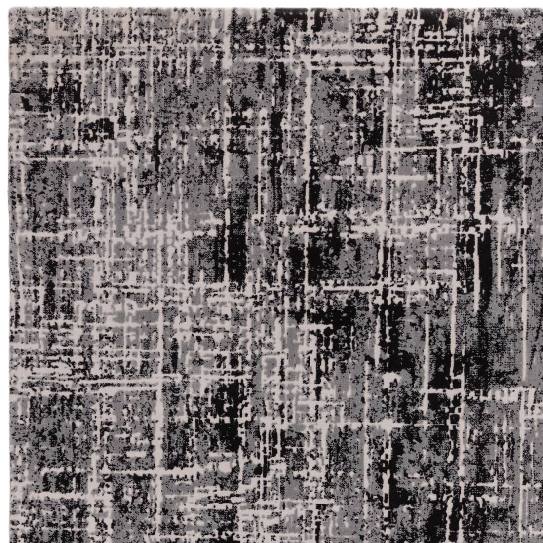 Kuza Abstract Rug - Black