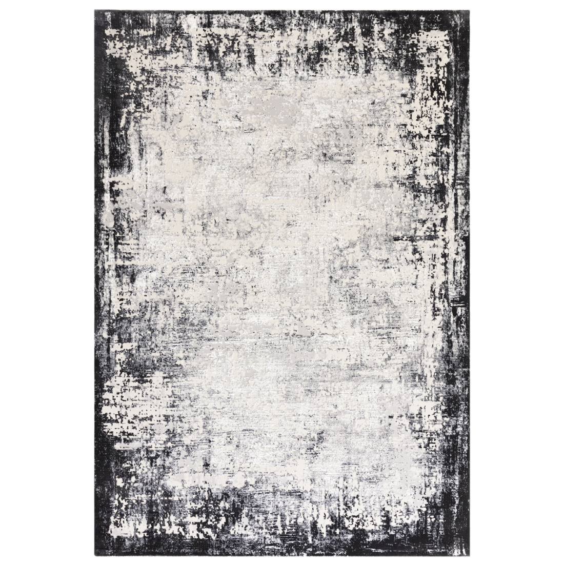 Kuza Border Rug - Grey