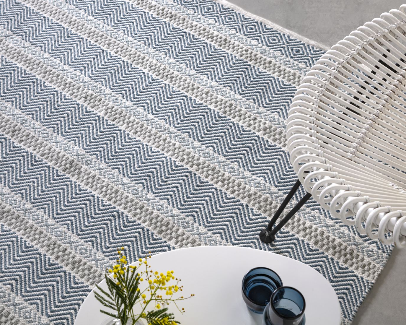 Boardwalk Striped Rug - Blue Multi Boardwalk Striped Rug - Blue Multi