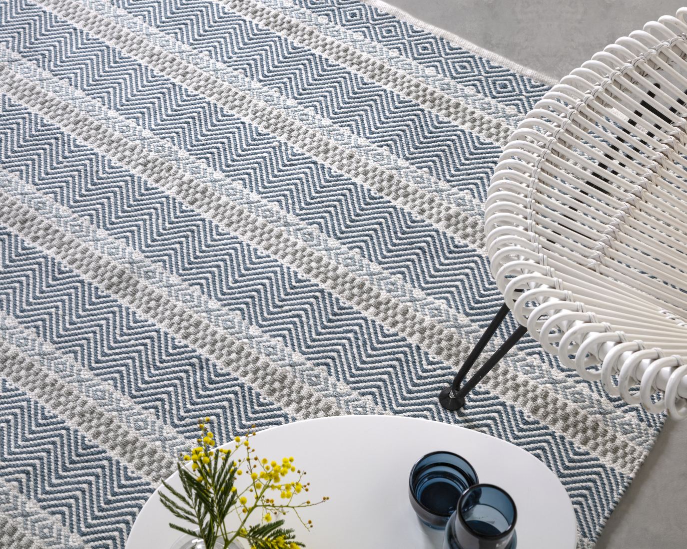 Boardwalk Striped Rug - Blue Multi 