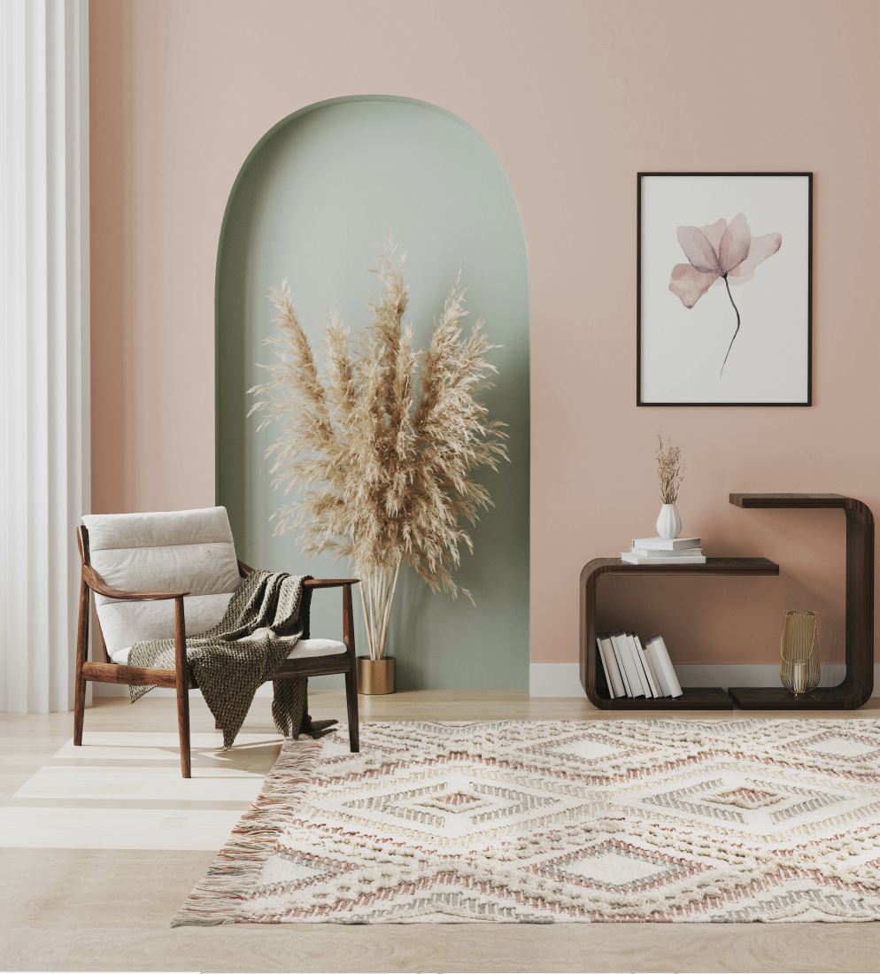 Carlton Geometric Rug - Pink Carlton Geometric Rug - Pink