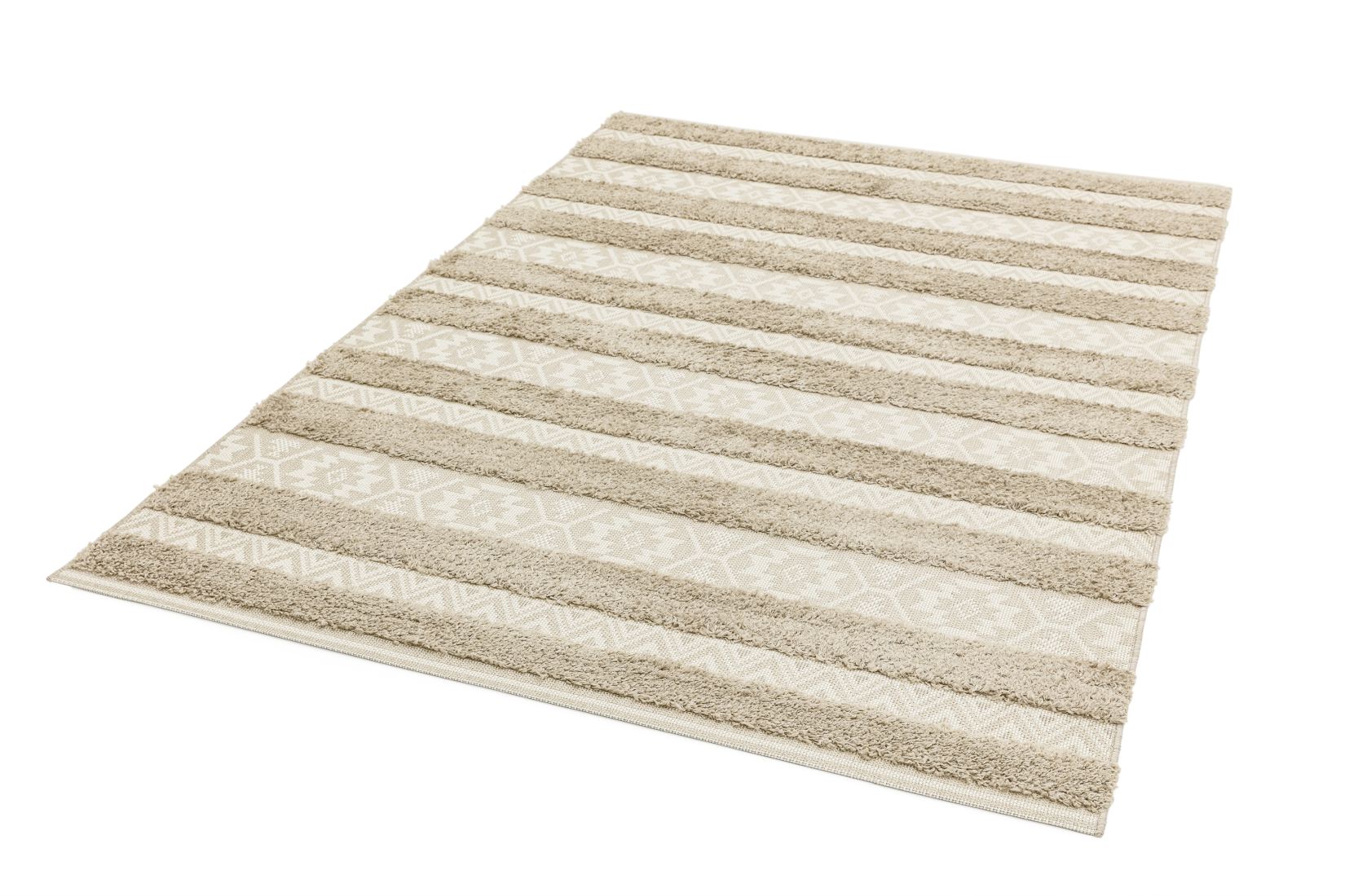 Monty In/Outdoor Stripe Rug - Natural Cream Stripe MN04