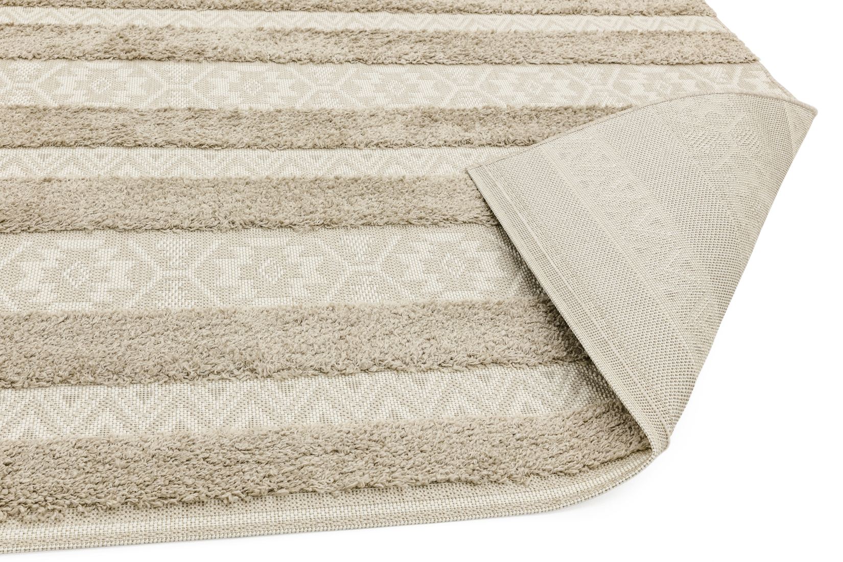 Monty In/Outdoor Stripe Rug - Natural Cream Stripe MN04