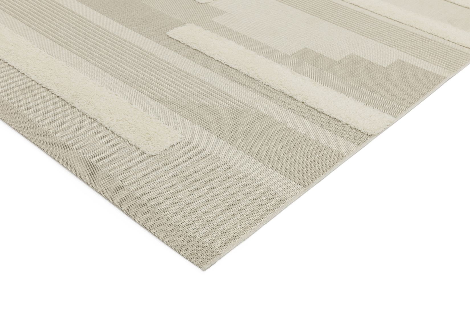 Monty In/Outdoor Geometric Rug - Natural Cream MN06