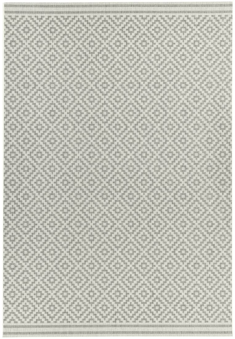 Patio In/Outdoor Geometric Rug - Diamond Grey PAT11