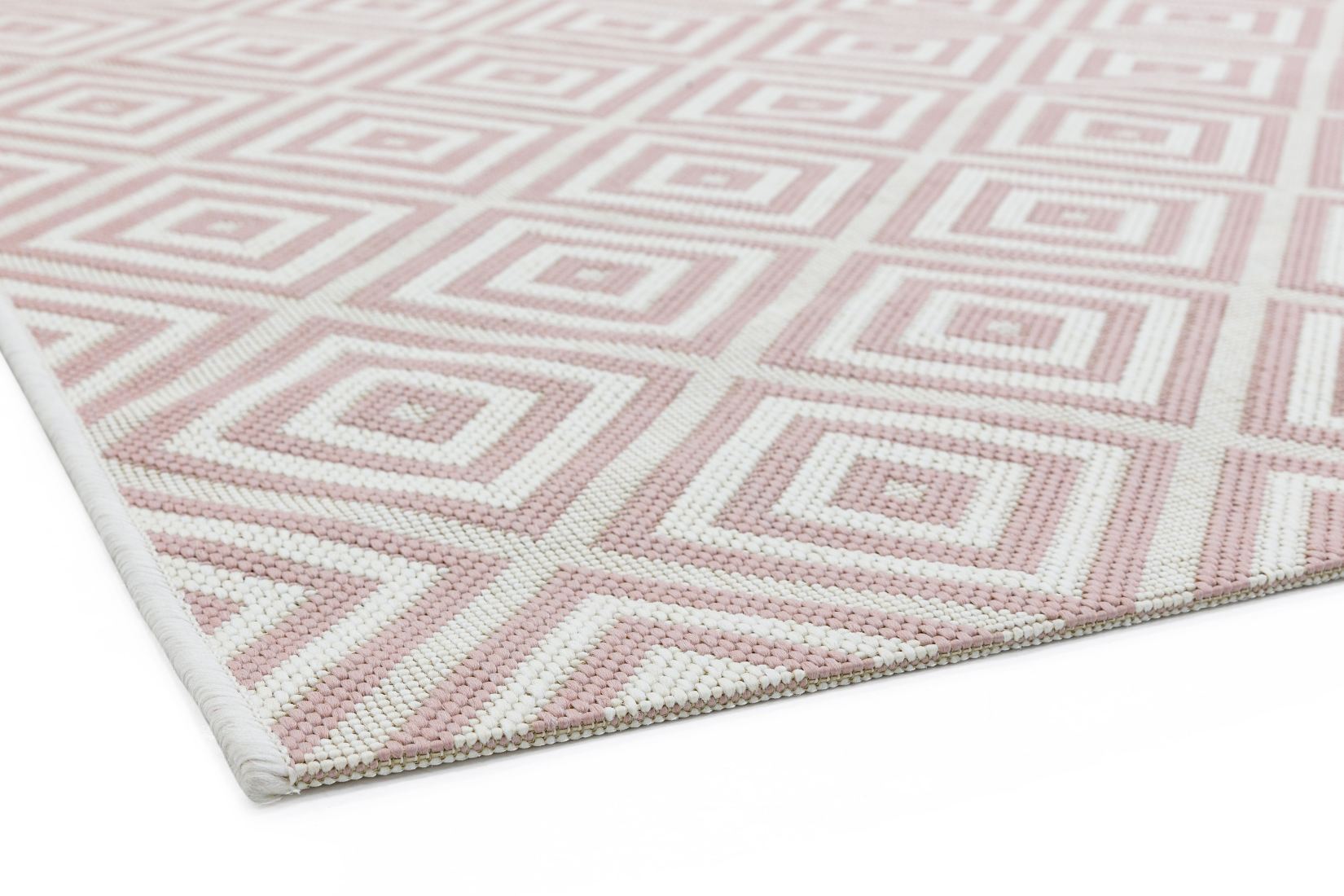 Patio In/Outdoor Geometric Rug - Pink Jewel PAT13