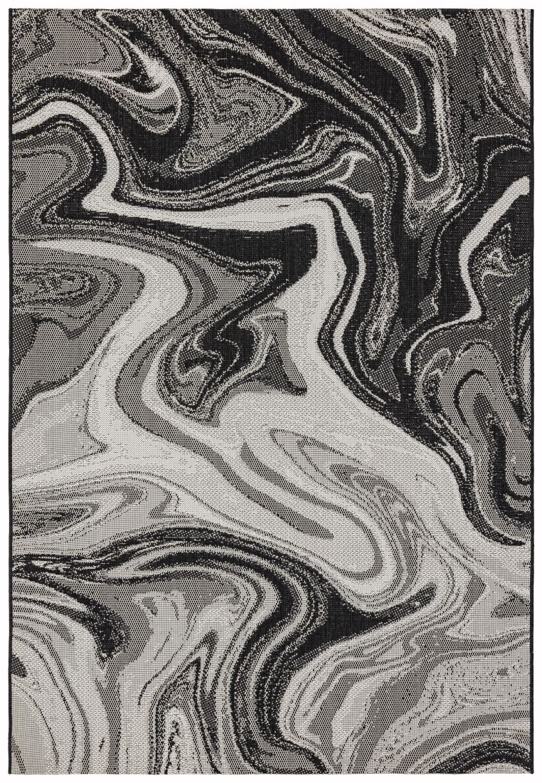 Patio In/Outdoor Abstract Rug - Black Marble PAT19 Patio In/Outdoor Abstract Rug - Black Marble PAT19