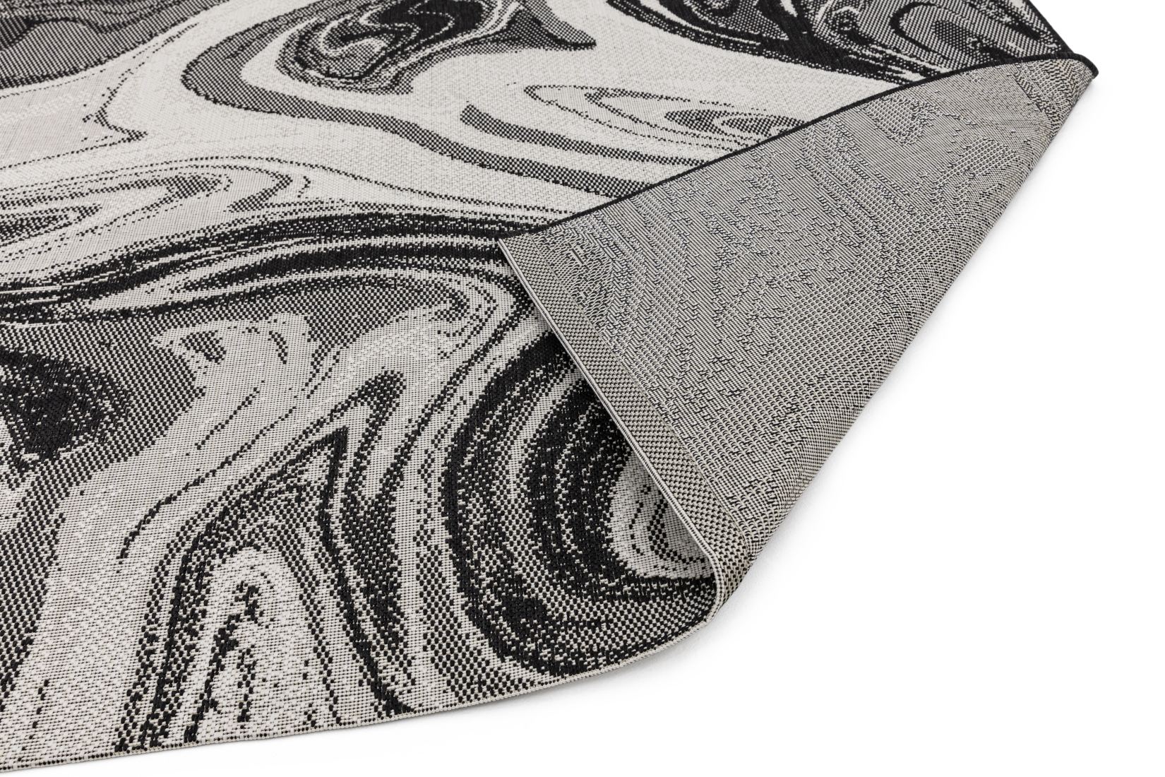 Patio In/Outdoor Abstract Rug - Black Marble PAT19 Patio In/Outdoor Abstract Rug - Black Marble PAT19