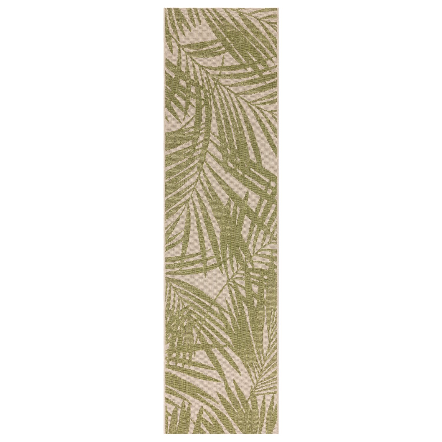 Patio Floral Runner - Green Palm PAT15