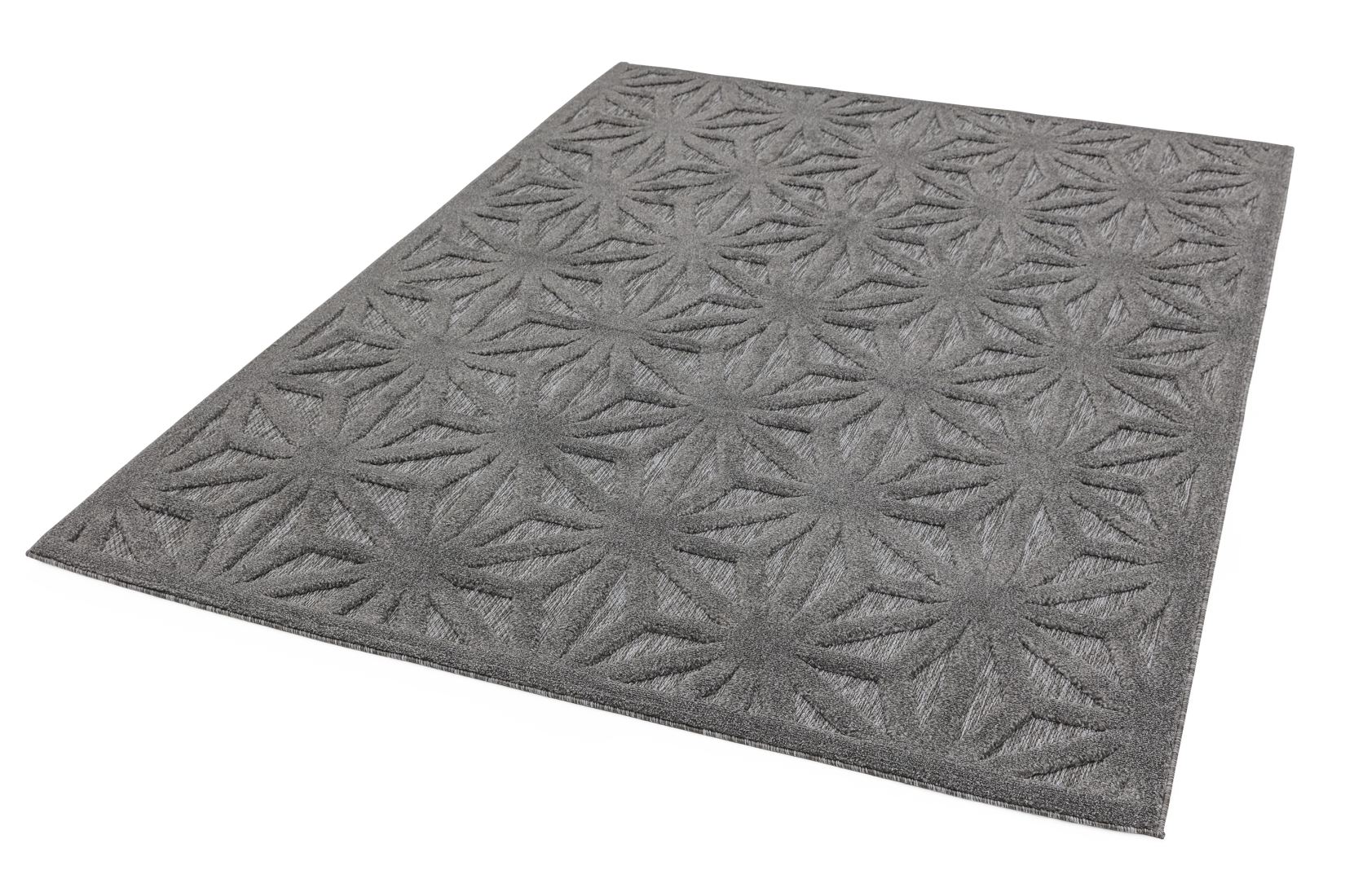 Salta In/Outdoor Geometric Rug - Anthracite Star SA01
