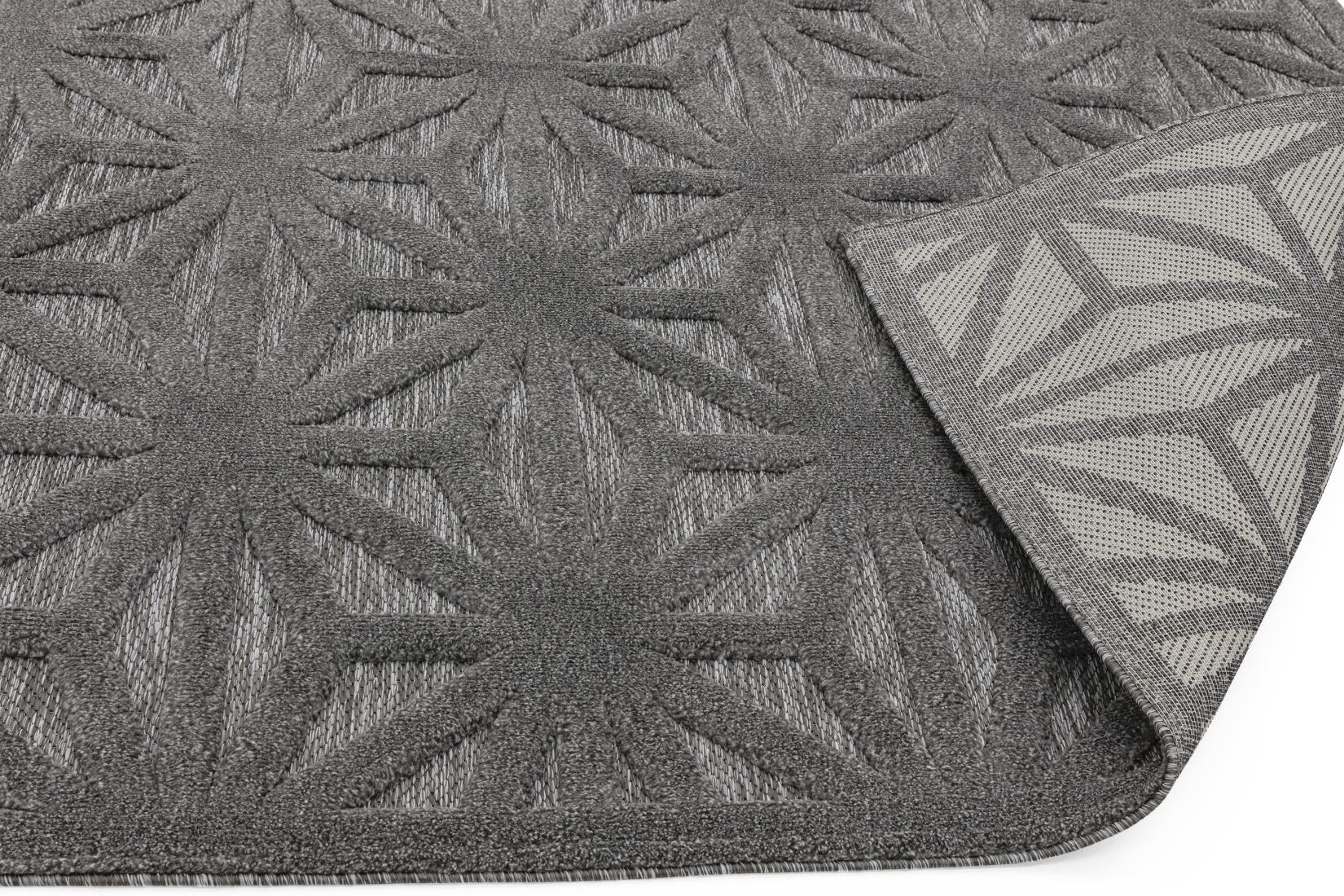 Salta In/Outdoor Geometric Rug - Anthracite Star SA01 Salta In/Outdoor Geometric Rug - Anthracite Star SA01