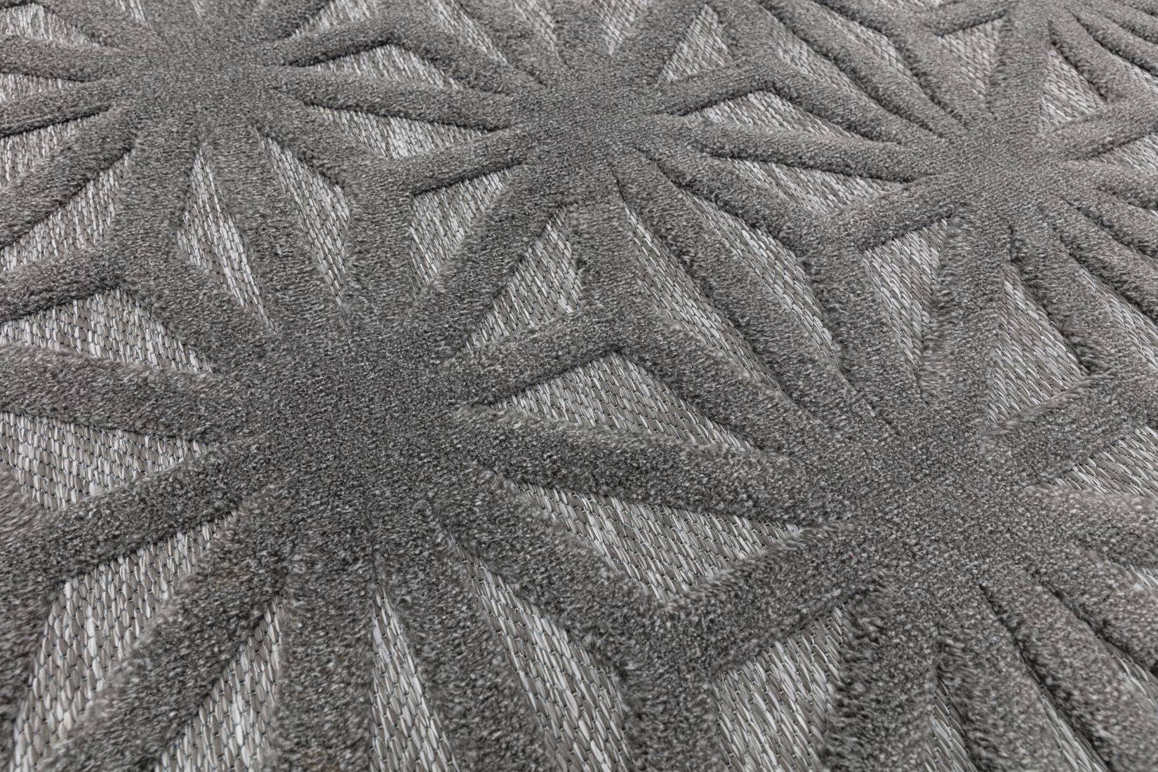 Salta In/Outdoor Geometric Rug - Anthracite Star SA01 Salta In/Outdoor Geometric Rug - Anthracite Star SA01