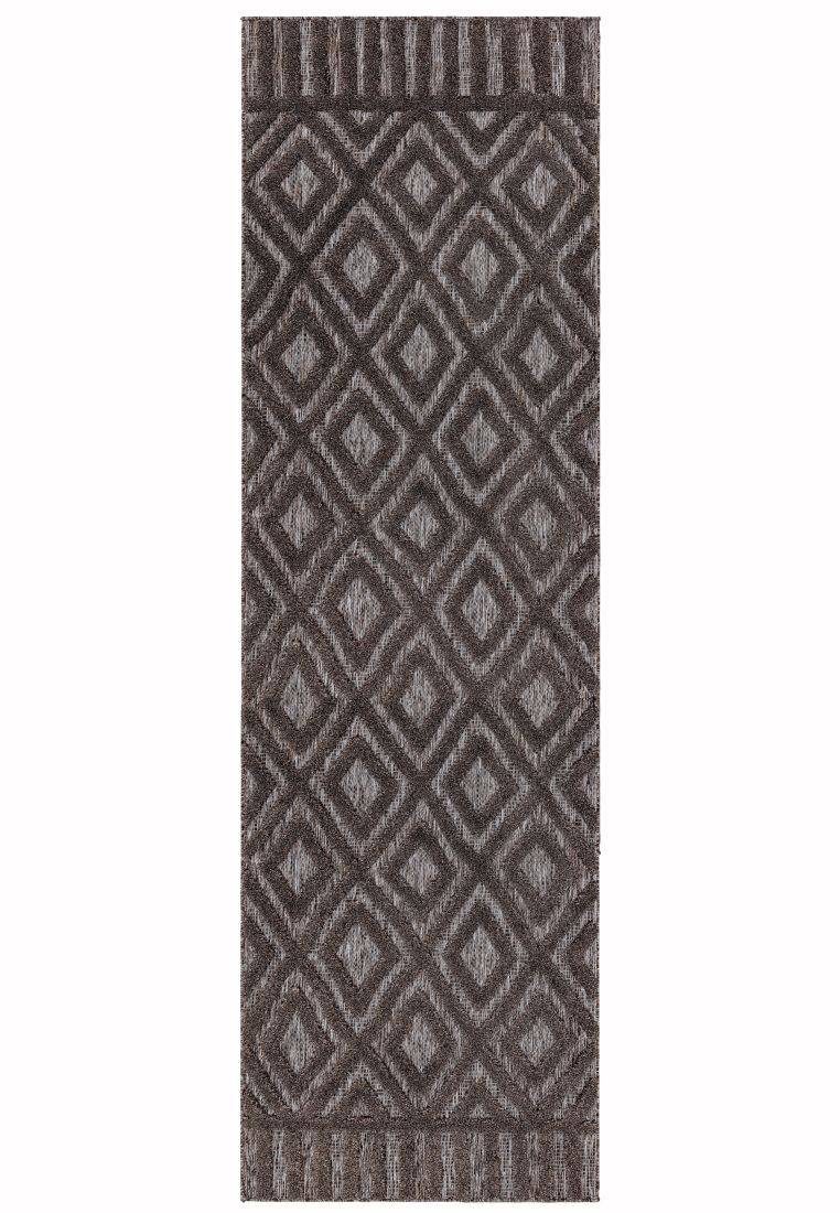 Salta Geometric Runner - Charcoal Diamond SA02