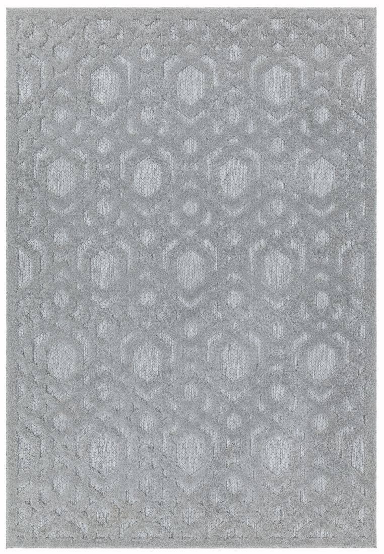 Salta In/Outdoor Rug - Silver Geometric SA03 Salta In/Outdoor Rug - Silver Geometric SA03