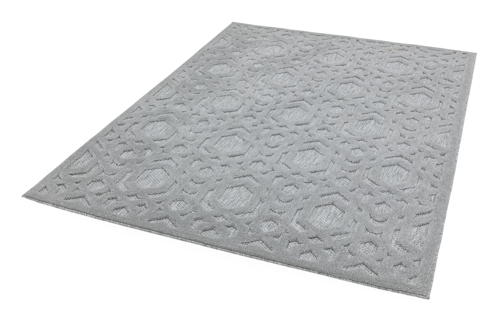 Salta In/Outdoor Rug - Silver Geometric SA03 Salta In/Outdoor Rug - Silver Geometric SA03