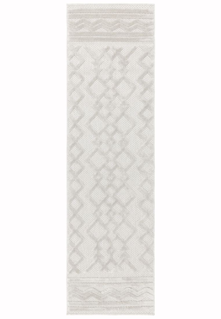 Salta In/Outdoor Geometric Rug - White Links SA05