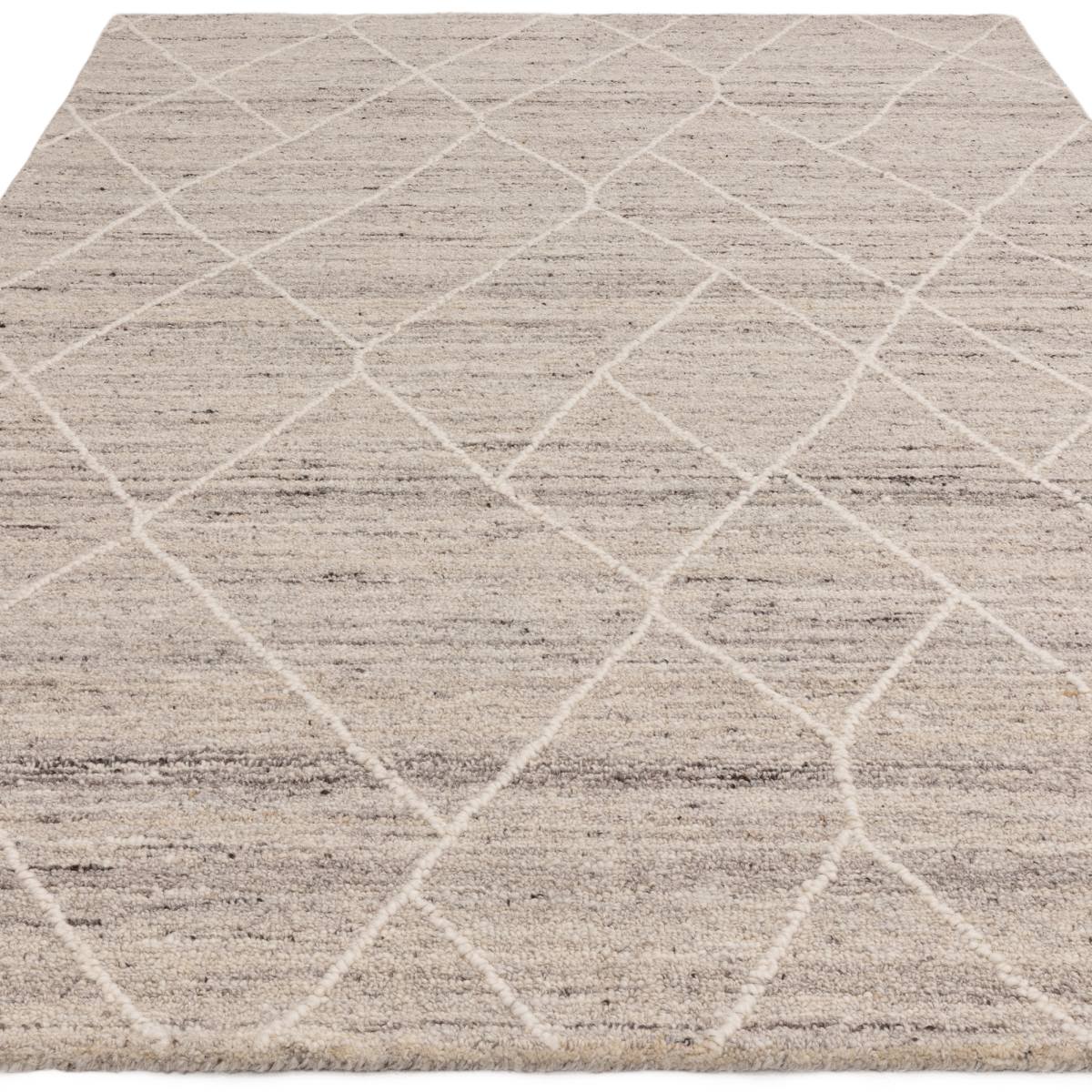 Noah Boho Rug - Silver