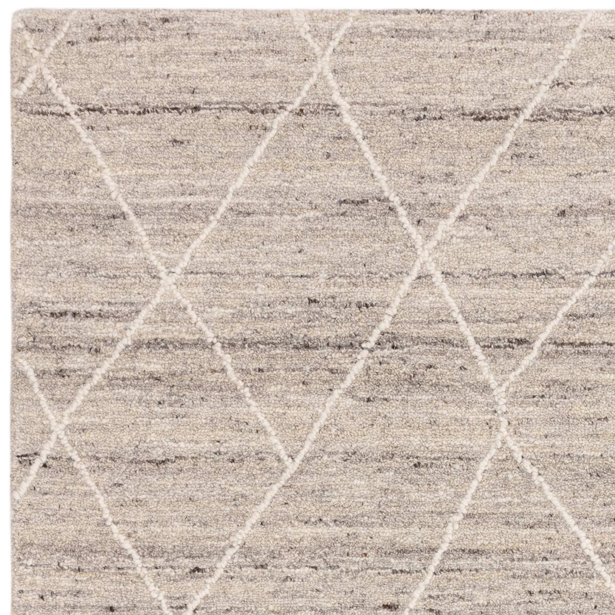 Noah Boho Rug - Silver