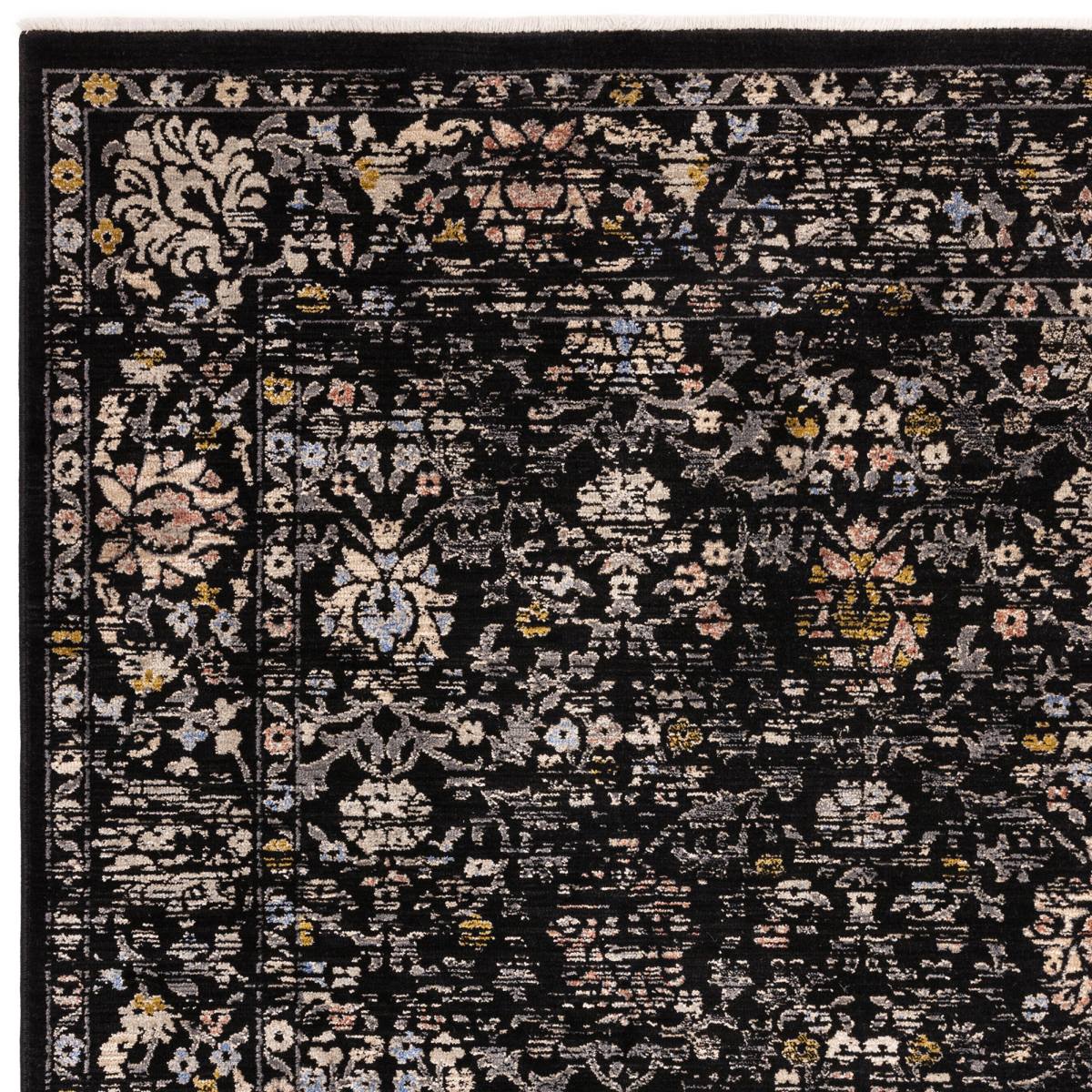 Sovereign Traditional Rug - Black Vintage Floral