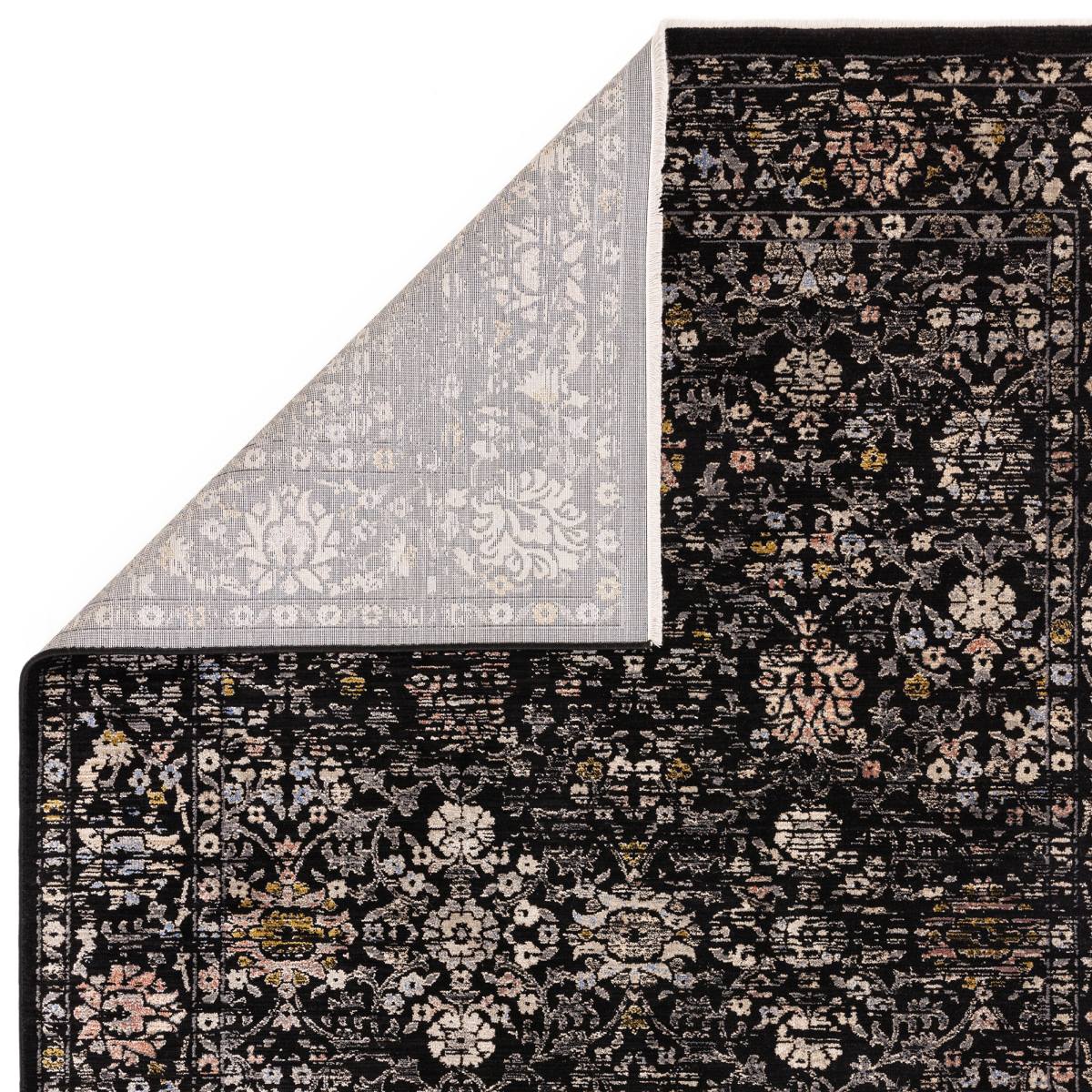 Sovereign Traditional Rug - Black Vintage Floral