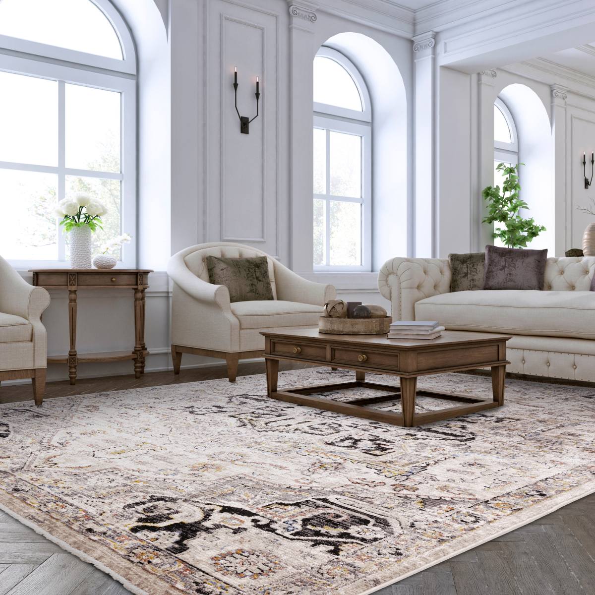 Sovereign Traditional Rug - Antique Medallion Sovereign Traditional Rug - Antique Medallion
