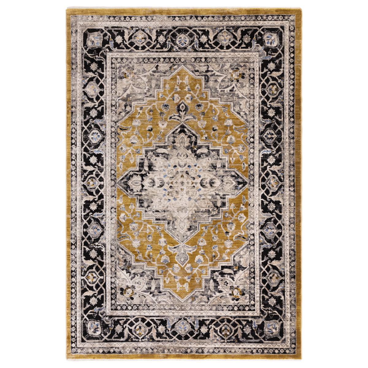 Sovereign Traditional Rug - Gold Medallion