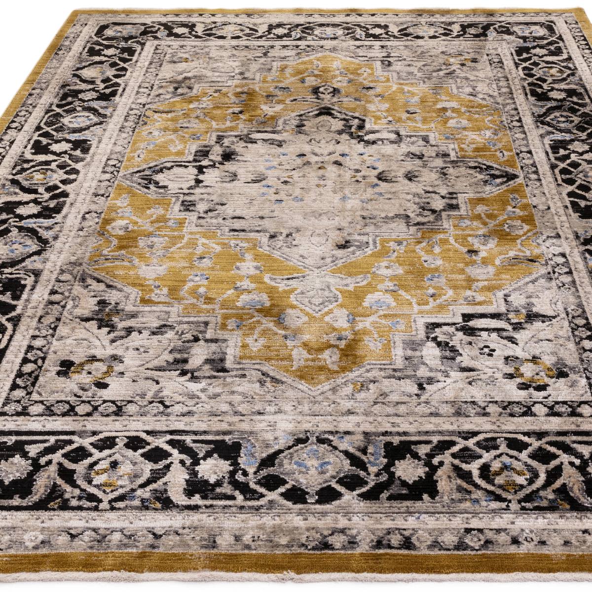 Sovereign Traditional Rug - Gold Medallion