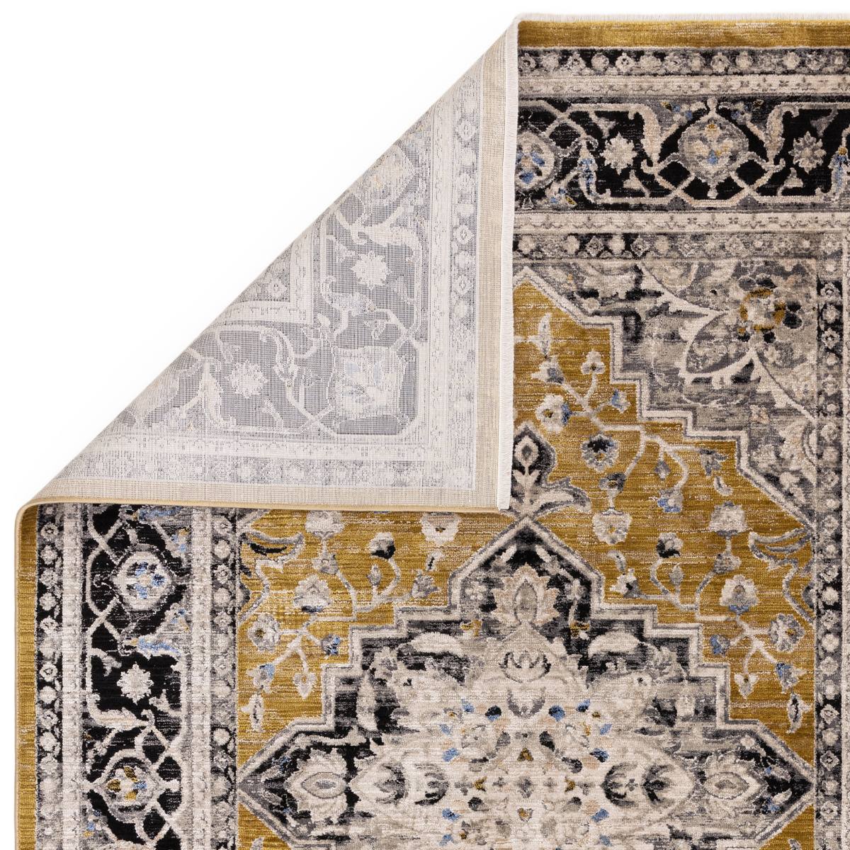 Sovereign Traditional Rug - Gold Medallion